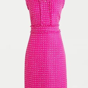 NWOT J Crew Pink Tweed Dress
